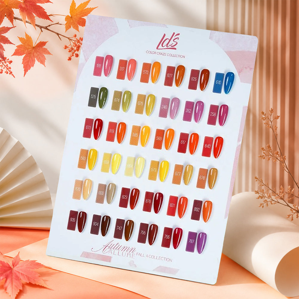 LDS Set 36 Colors - Gel Polish 0.5oz - Autumn Allure Collection