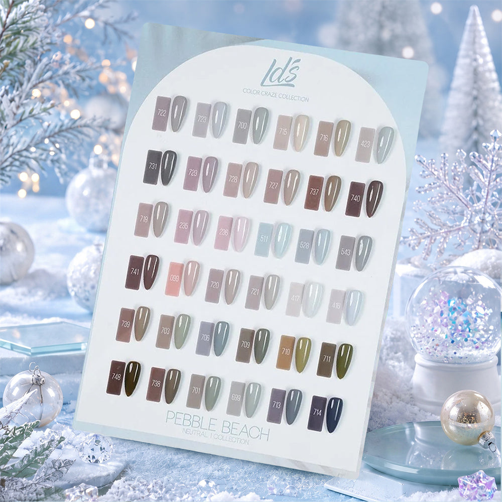 LDS Set 36 Colors - Gel Polish 0.5oz - Neutral 2 Pebble Beach Collection