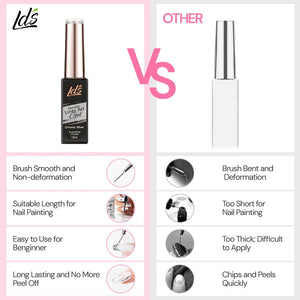 LDS Metallic Line Art Gel Chrome Silver UV/LED