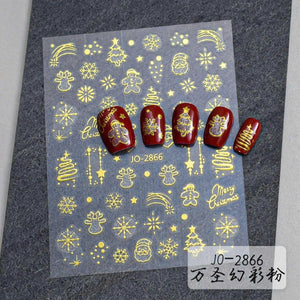 Nail Art Stickers JO - 2866 - G - DTK Nail Supply