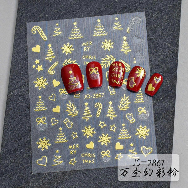 Nail Art Stickers JO - 2867 - G - DTK Nail Supply
