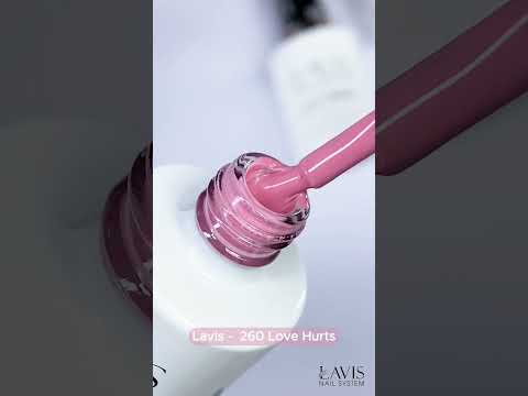 Lavis Gel Nail Polish Duo - 266 Vintage Rose Colors - Bare