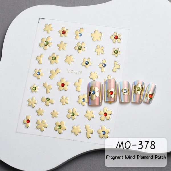 3D Nail Art Stickers MO375 - MO378