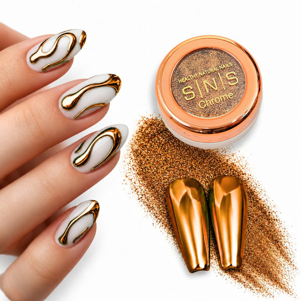 SNS Chrome Powder - Set 12 Colors with SNS Chrome Base & Chrome Top