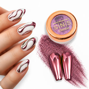 SNS Chrome Powder - Set 12 Colors with SNS Chrome Base & Chrome Top