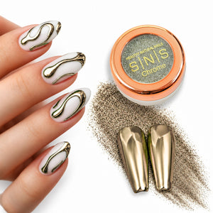 SNS Chrome Powder - Set 12 Colors with SNS Chrome Base & Chrome Top