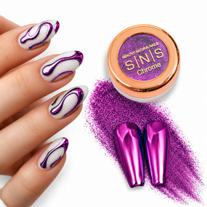SNS Chrome Powder - Set 12 Colors with SNS Chrome Base & Chrome Top