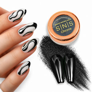 SNS Chrome Powder - Set 12 Colors with SNS Chrome Base & Chrome Top