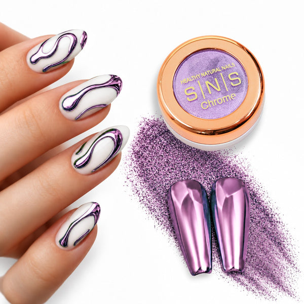 SNS Chrome Powder - Set 12 Colors with SNS Chrome Base & Chrome Top
