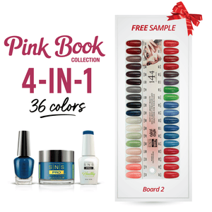 SNS Pro 4 in 1 Pink - Board 2 (037 - 072) - Dip, Gel & Lacquer Matching