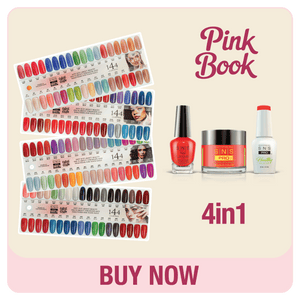 SNS Pro 4 in 1 Pink - Set 144 Colors - Dip, Gel & Lacquer Matching