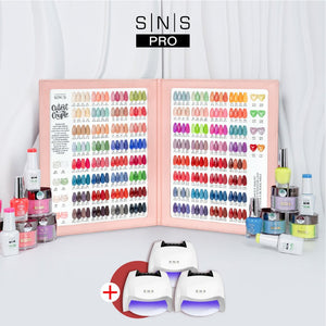 SNS Pro 4 in 1 Pink - Set 144 Colors - Dip, Gel & Lacquer Matching