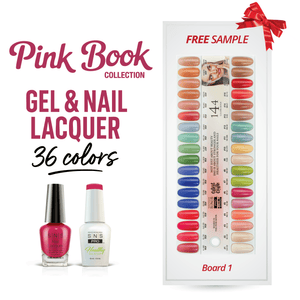 SNS Pro Gel Nail Polish Duo Set 36 Colors - Board 1 (001 - 036) - Pink Collection