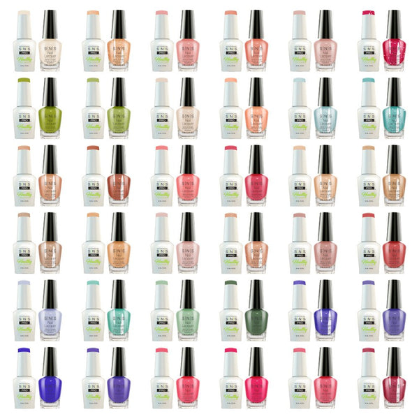 SNS Pro Gel Nail Polish Duo Set 36 Colors - Board 1 (001 - 036) - Pink Collection
