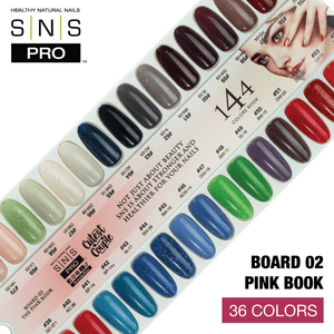 SNS Pro Gel Nail Polish Duo Set 36 Colors - Board 2 (037 - 072) - Pink Collection