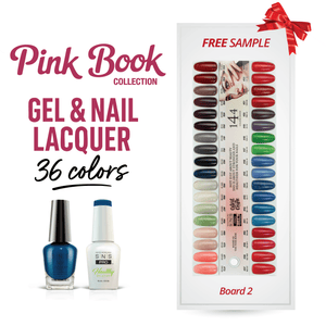 SNS Pro Gel Nail Polish Duo Set 36 Colors - Board 2 (037 - 072) - Pink Collection