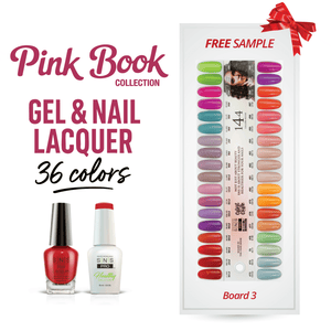 SNS Pro Gel Nail Polish Duo Set 36 Colors - Board 3 (073 - 108) - Pink Collection