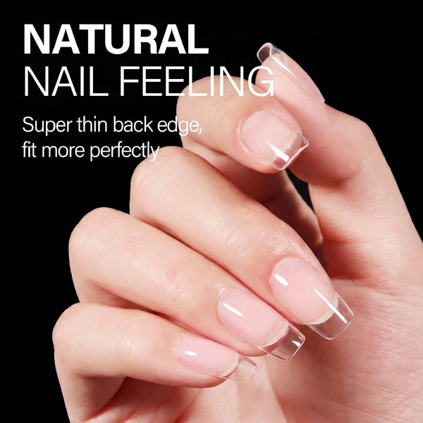 LAVIS Coffin Short - 12 Sizes Half Buffed - Soft Gel Tips