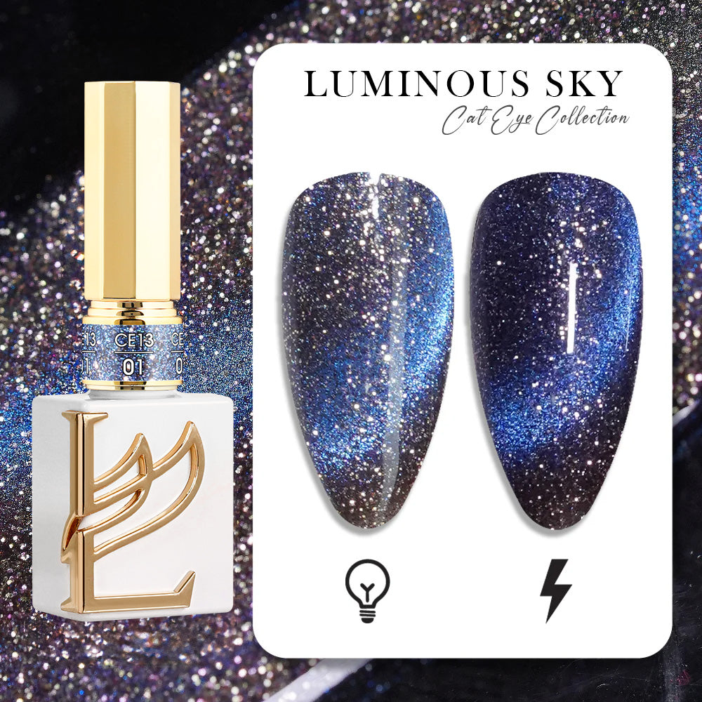 LAVIS Cat Eye CE13 - 01 - Gel Polish 0.5 oz -  Luminous Sky Collection