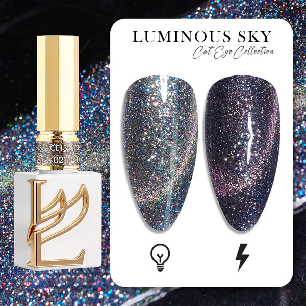 LAVIS Cat Eyes CE13 - 02 - Gel Polish 0.5 oz -  Luminous Sky Collection