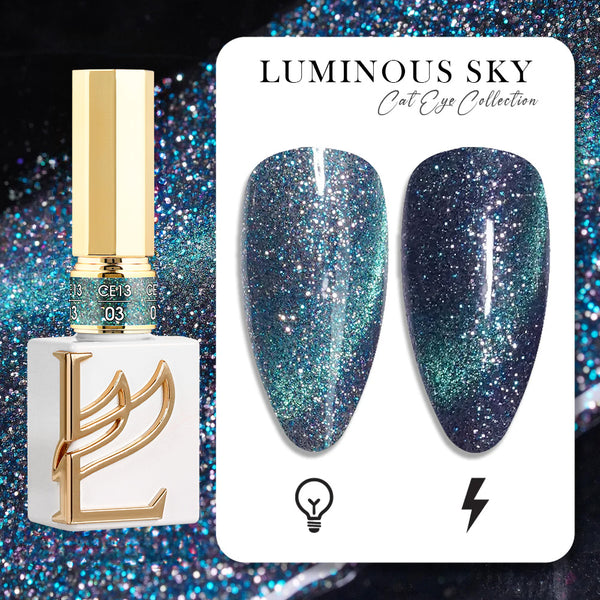 LAVIS Cat Eyes CE13 - 03 - Gel Polish 0.5 oz -  Luminous Sky Collection