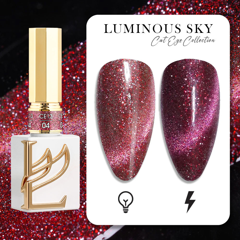 LAVIS Cat Eye CE13 - 04 - Gel Polish 0.5 oz -  Luminous Sky Collection