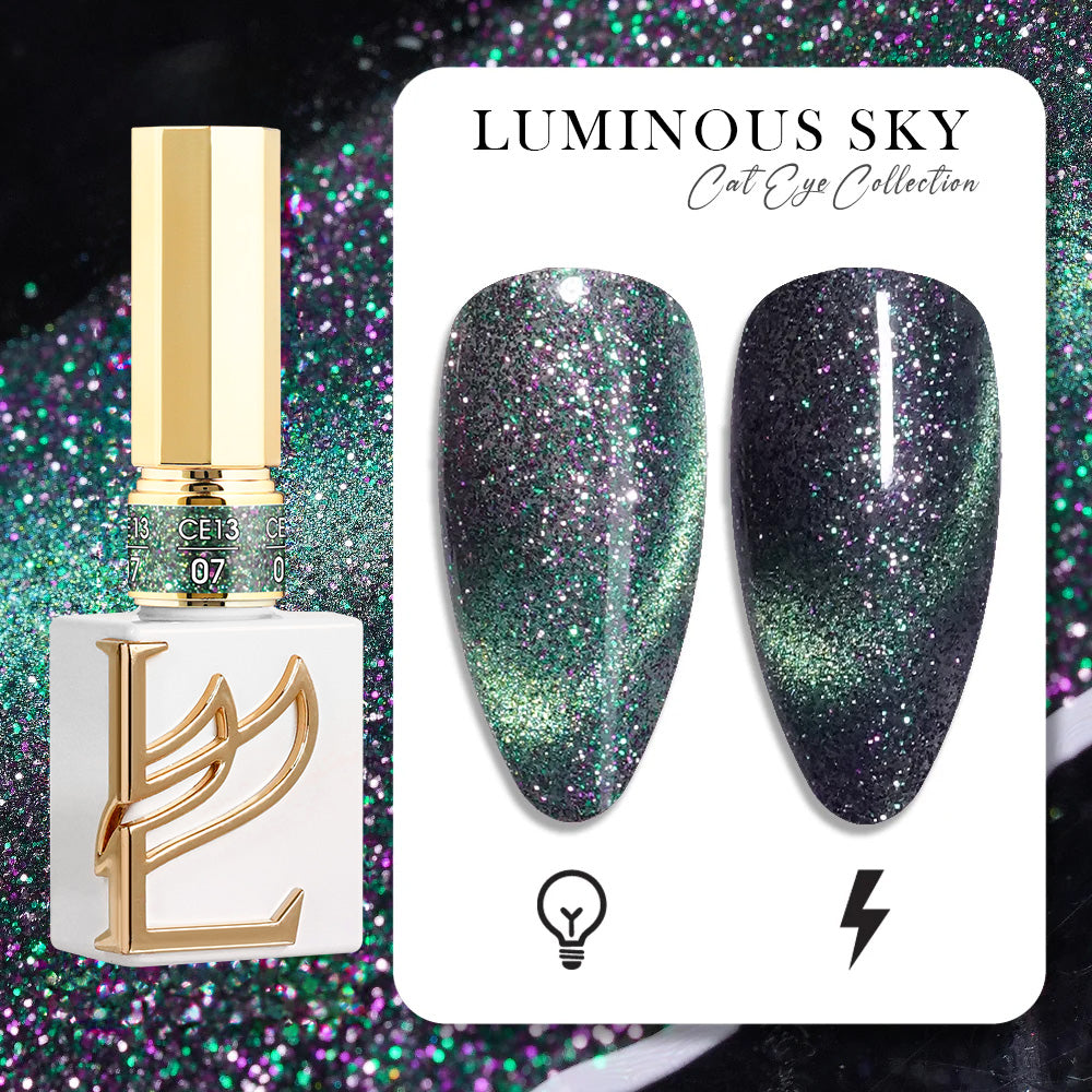 LAVIS Cat Eye CE13 - 07 - Gel Polish 0.5 oz -  Luminous Sky Collection