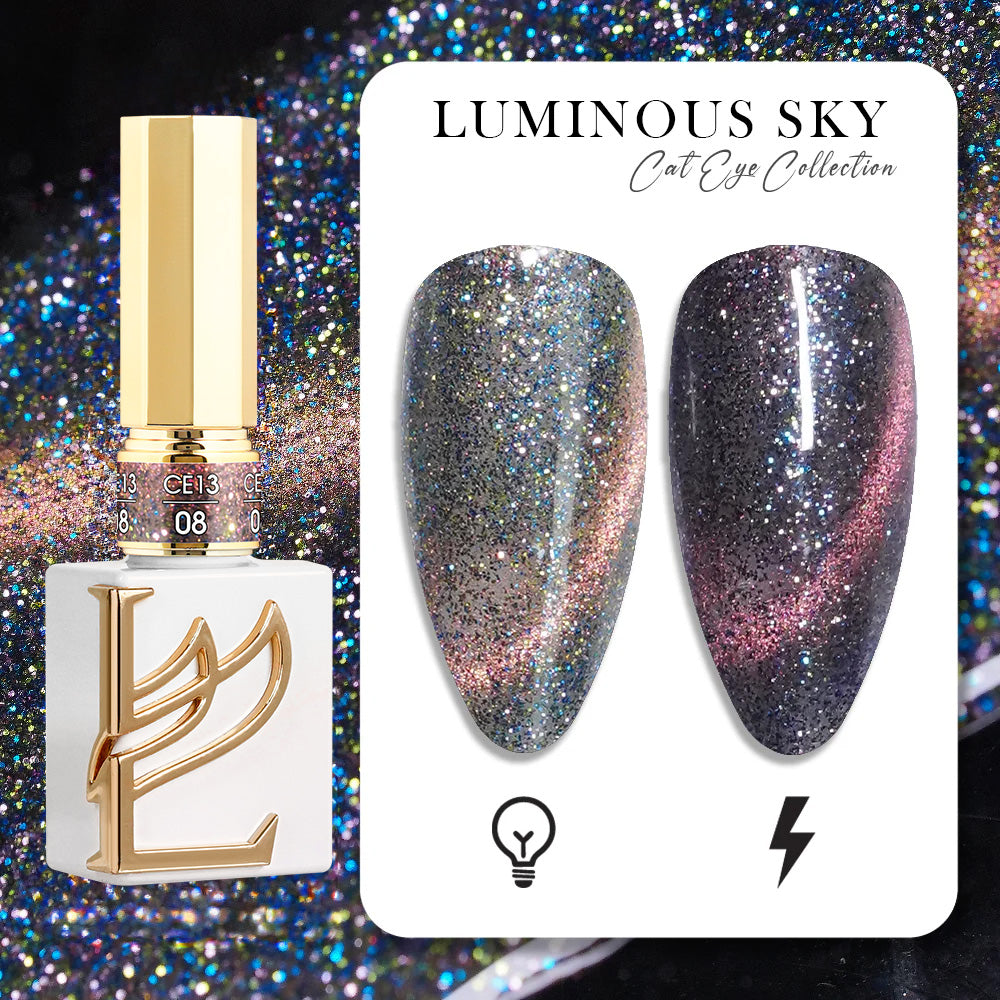 LAVIS Cat Eye CE13 - 08 - Gel Polish 0.5 oz -  Luminous Sky Collection