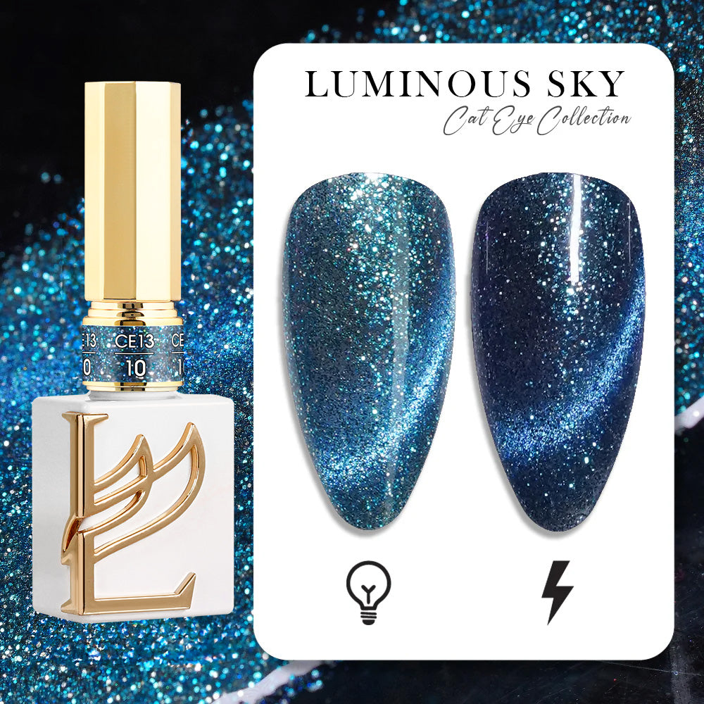 LAVIS Cat Eye CE13 - 10 - Gel Polish 0.5 oz -  Luminous Sky Collection