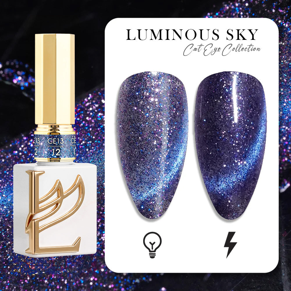 LAVIS Cat Eye CE13 - 12 - Gel Polish 0.5 oz -  Luminous Sky Collection
