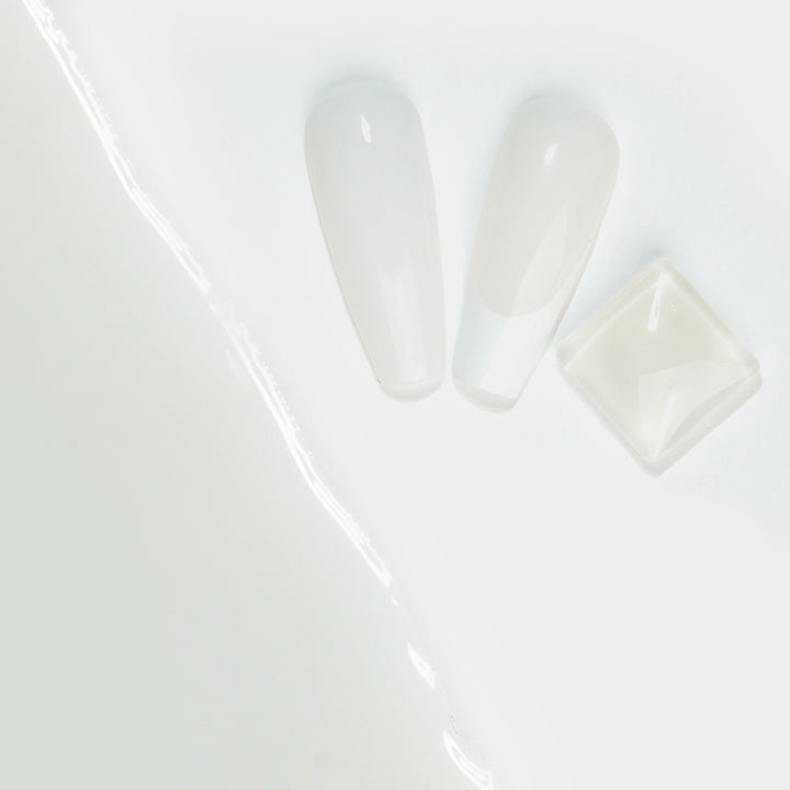 Jelly Gel Polish Colors - LDS 01 Simply White - Nude Collection