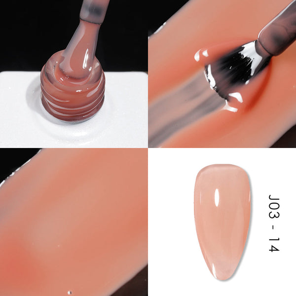 Jelly Gel Polish Colors - Lavis J03-14 - Bare With Me Collection