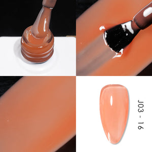 Jelly Gel Polish Colors - Lavis J03-16 - Bare With Me Collection