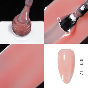 Jelly Gel Polish Colors - Lavis J03-17 - Bare With Me Collection