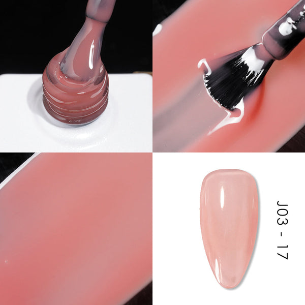 Jelly Gel Polish Colors - Lavis J03-17 - Bare With Me Collection