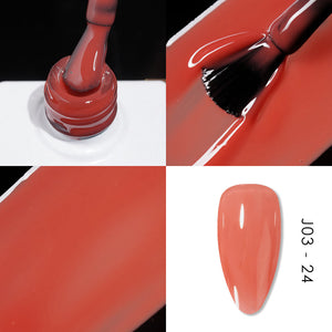 Jelly Gel Polish Colors - Lavis J03-24 - Bare With Me Collection