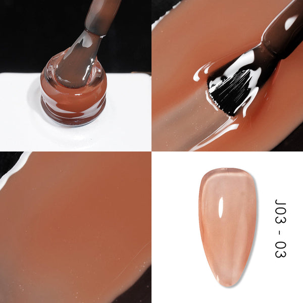 Jelly Gel Polish Colors - Lavis J03-03 - Bare With Me Collection