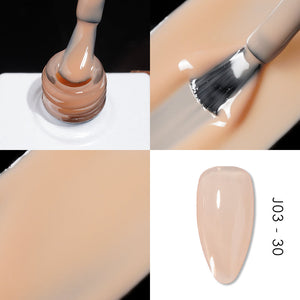 Jelly Gel Polish Colors - Lavis J03-30 - Bare With Me Collection