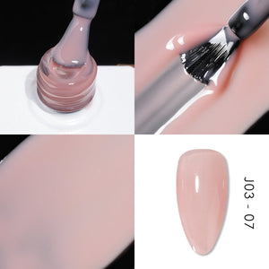 Jelly Gel Polish Colors - Lavis J03-07 - Bare With Me Collection