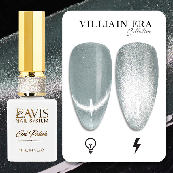 LAVIS Cat Eye CE7 - 01 - Gel Polish 0.5 oz -  VILLIAIN ERA Collection