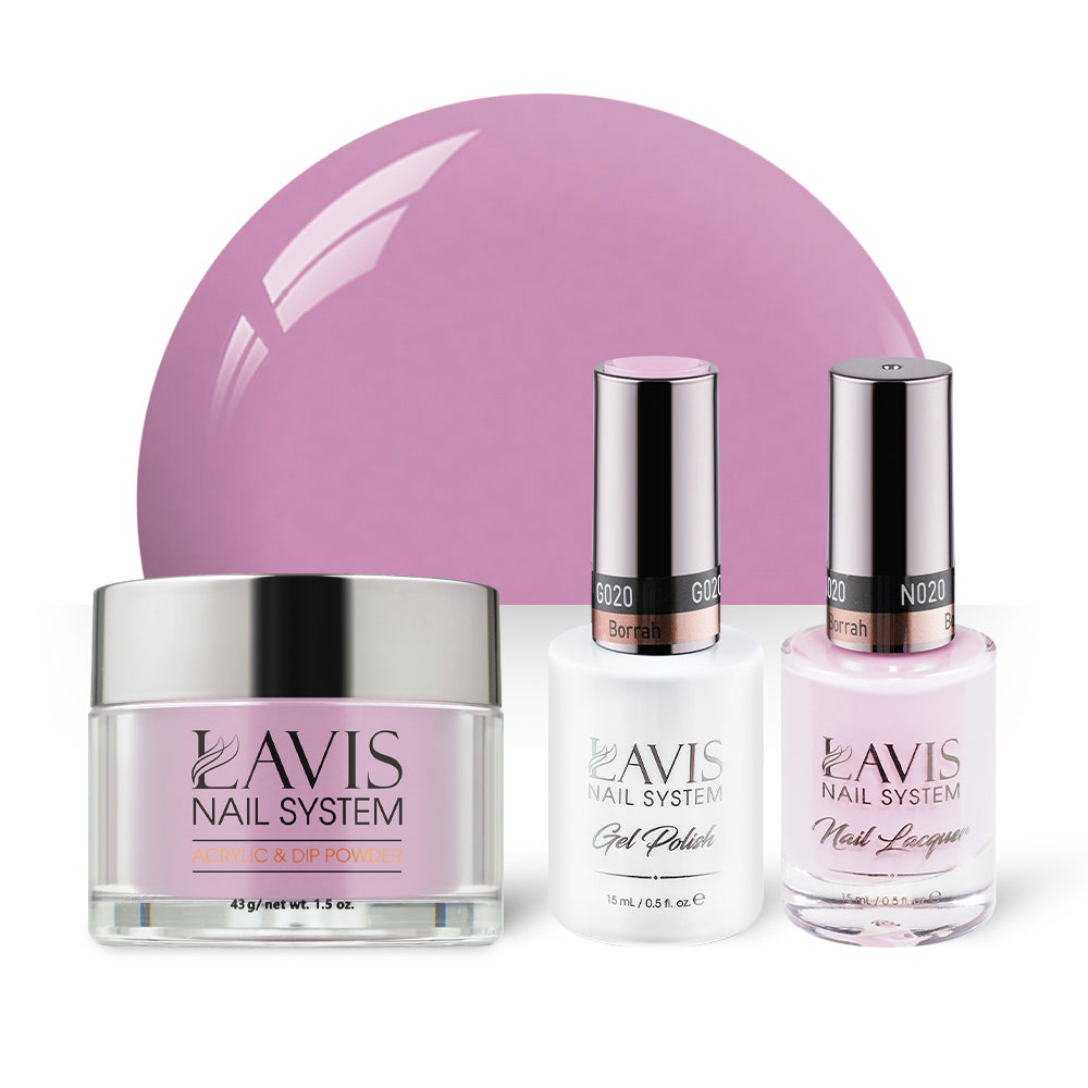 LAVIS 3 in 1 - 020 Borrah - Acrylic & Dip Powder, Gel & Lacquer