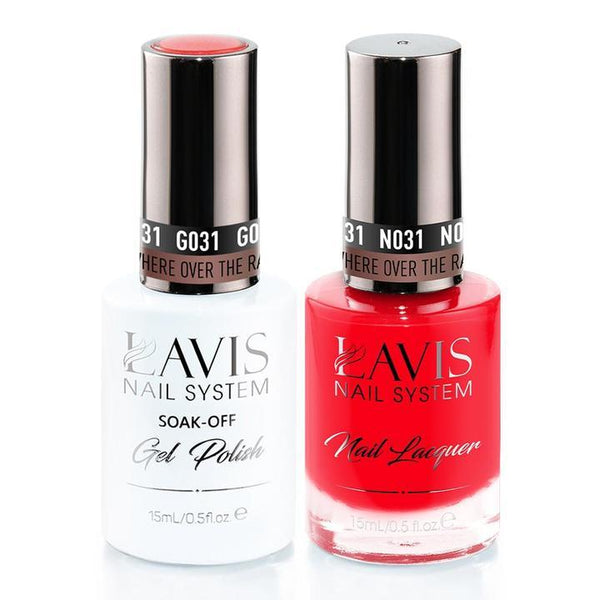 LAVIS Holiday Gift Bundle: 4 Gel & Lacquer, 1 Base Gel, 1 Top Gel - 026, 067, 034, 031