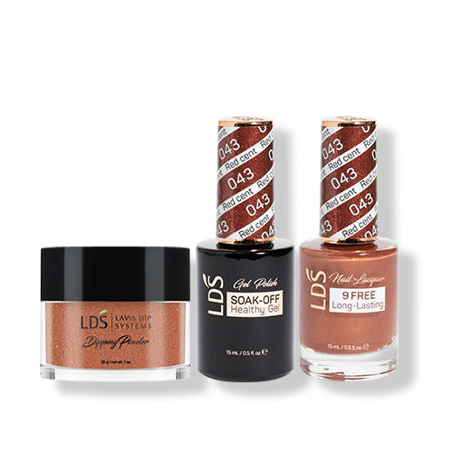 LDS 3 in 1 - 043 Bronze - Dip (1oz), Gel & Lacquer Matching