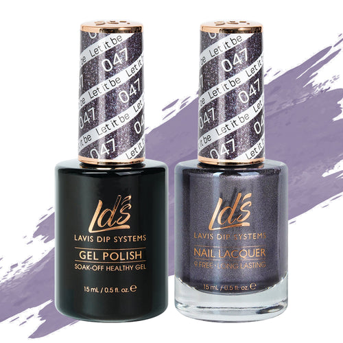 LDS 047 Let It Be - LDS Gel Polish & Matching Nail Lacquer Duo Set - 0.5oz