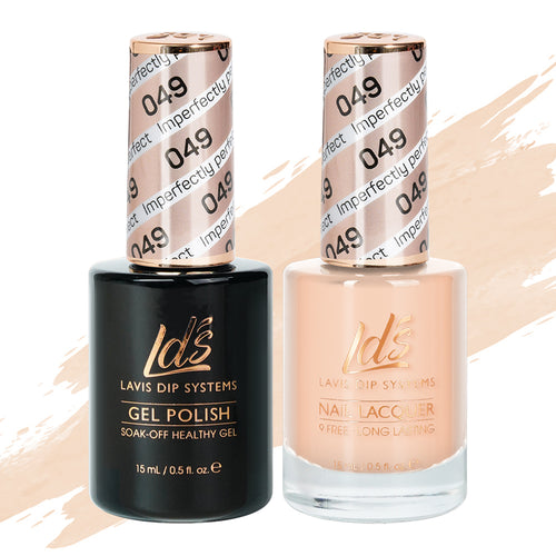 LDS 049 Imperfectly Perfect - LDS Gel Polish & Matching Nail Lacquer Duo Set - 0.5oz