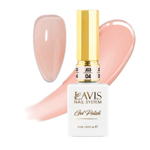 Jelly Gel Polish Colors - Lavis J03-04 - Bare With Me Collection