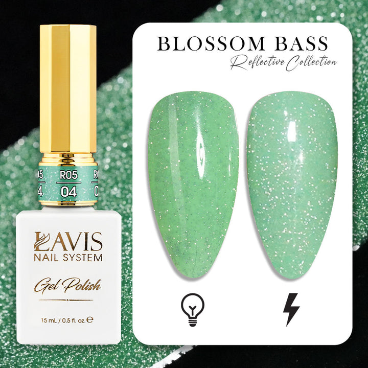 LAVIS Reflective R05 - 04 - Gel Polish 0.5 oz - Blossom Bass Reflective Collection