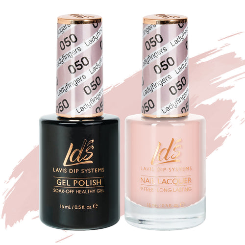 LDS 050 Ladyfingers - LDS Gel Polish & Matching Nail Lacquer Duo Set - 0.5oz