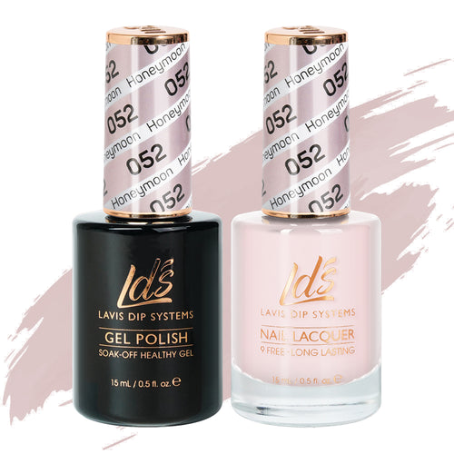 LDS 052 Honeymoon - LDS Gel Polish & Matching Nail Lacquer Duo Set - 0.5oz