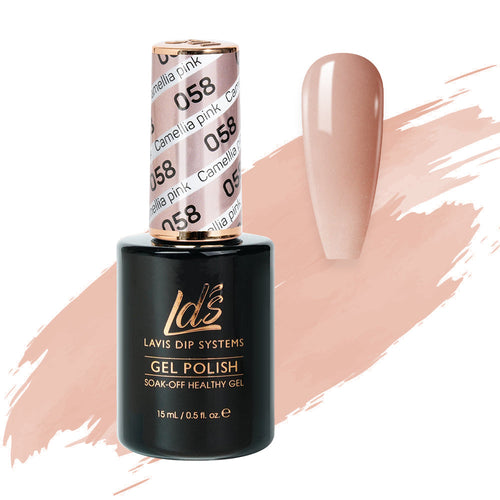 LDS 058 Camellia Pink - LDS Gel Polish 0.5oz